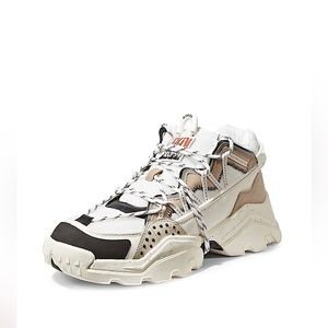 Kenzo Unisex’s Inka Chunky Speckled Wraparound-Lace Sneakers Euro 42